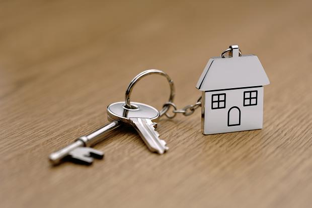 Keys with a house keyring attached
